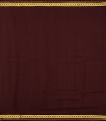 Orange Woven Mysore Silk Saree With Contrast Maroon Border-MS3261