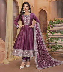 Lavender Festive Anarkali Set-RC5530