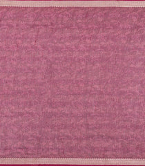Maroon Printed Chanderi Cotton Saree With Checks & Floral Motifs-CC1611