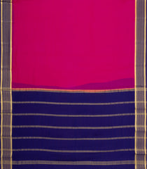 Magenta Woven Mysore Silk Saree With Contrast Zari Border-MS3828