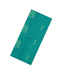 Aquamarine Handloom Soft Silk Saree With Checks & Contrast Pallu-SO4600