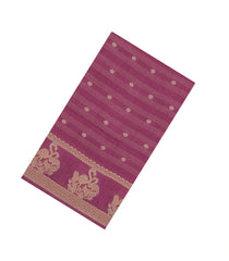 Dusty Pink Printed Synthetics Dola Saree Zari Stripes & Buttas-BL5281