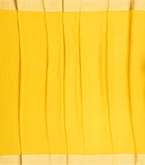 Yellow Mysore Crepe Silk Saree With Floral Vine Motifs-MS3121