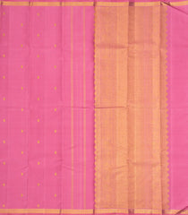 Peach Handloom Kanchipuram Silk Dhavani (Silk Shawl) With Buttas-DHA1005