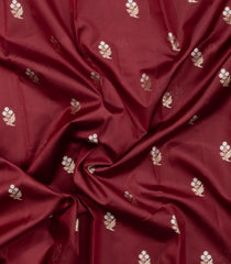 Brown Woven Banarasi Poona Silk Saree With Zari Buttas & Contrast Border-BP1032