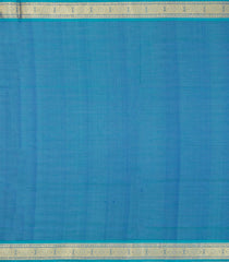 Cyan & Purple Handloom Soft Silk Cotton Saree With Stripes-SC4571