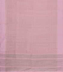 Dusty Pink Printed Synthetic Dupion Saree With Stripes-BL6062