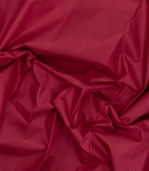 Crimson Handloom Korvai Kanchipuram Silk Saree With Yellow Temple Border-KA16709