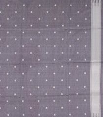 Dark Grey Woven Art Dupion Saree With Abstract Motifs-BL4984
