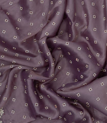 Lilac Woven Synthetic Blended Saree With Embroidered Motifs-EN2047