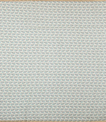 Turquoise Printed Synthetic Linen With Contrast Border-SY0287