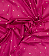 Magenta Woven Art Dupion Saree With Floral Zari Buttas-BL5940