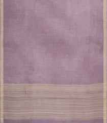 Lilac Woven Tussar Saree With Zari Border-TU3351