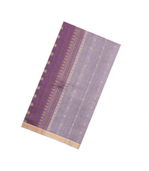 Chesnutt Pink Woven Kora Soft Silk Saree With Stripes & Buttas-SO4733