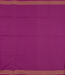 Off White Woven Linen Saree With Checks & Magenta Selvage-LI0702