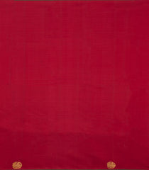 Crimson Handloom Kanchipuram Silk Saree With Stripes & Buttas-KA14853