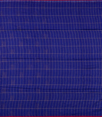 Dark Blue Woven Kota Silk Saree With Zari Checks-KO1054