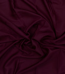 Burgundy Woven Mysore Silk Saree With Contrast Zari Border-MS3613