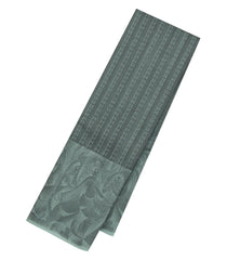 Grey Handloom Kanchipuram Silk Saree With Rudraksham Motifs-KA15005