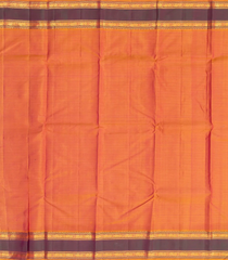 Hot Pink Handloom Kanchipuram Silk Saree With Zari Checks-KA12908