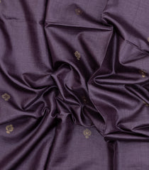 Lilac Woven Tussar Silk Saree With Peacock Buttas-TU3275