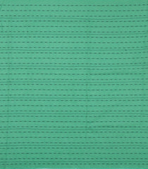 Off White Handloom Chanderi Cotton Saree With Buttas & Green Floral Motifs-CC1785