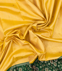 Gold Handloom Tissue Korvai Kanchipuram Silk Saree With Floral Buttas & Meena Border-KA13489