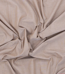 Taupe Woven Bengal Cotton Saree With Contrast Temple Border-BG1804
