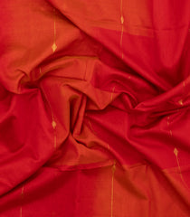 Red Handloom Maheswari Silk Cotton Saree With Floral Buttas-SC4938
