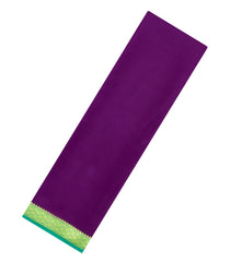 Purple Woven Mysore Silk Saree With Contrast Zari Border-MS3327