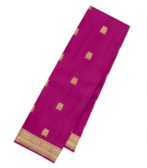 Pink Handloom Kanchipuram Silk Saree With Zari Buttas-KA15943