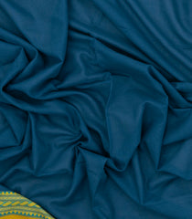 Blue Woven Bengal Cotton Saree With Contrast Border-BG1731