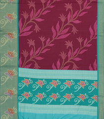 Chestnut Pink Printed Art Tussar Saree With Zari Border-BL5002