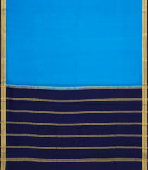 Light Blue Woven Mysore Silk Saree With Contrast Border-MS3711