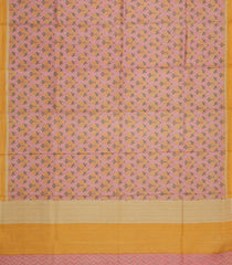 Baby Pink Printed Pure Silk Saree With Floral Motifs-PS0827