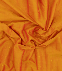 Mango Yellow Handloom Gadwal Silk Cotton Saree With Buttas-GA0339