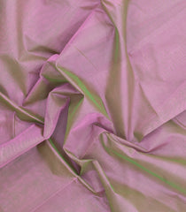 Pink & Green Handloom Silk Cotton Saree With Zari Border-SC4629