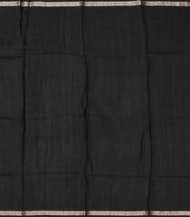 Black Woven Pure Organza Silk Saree With Printed Floral Motifs-PS0592
