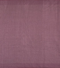 Off White Printed Synthetic Tussar With Contrast Zari Border-SY0286