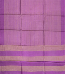 Magenta Woven Tussar Silk Saree With Checks & Dotted Motifs-TU3571