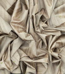 Taupe Woven Synthetic Dupion Saree With Printed Paintings In Pallu-BL4297