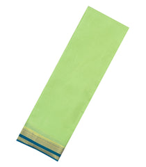 Mint Green Woven Mysore Silk Saree With Teal Border-MS3781