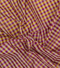Multi Colour Handloom Silk Cotton Saree With Checks-SC4388