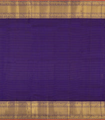 Cream Handloom Korvai Kanchipuram Silk Saree With Zari Checks-KA16674