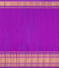 Hot Pink Handloom Gadwal Silk Saree With Checks & Contrast Border -GA0457