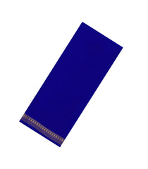 Blue Woven Mysore Silk Saree With Pure Zari Border-MS3293