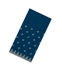 Blue Handloom Bengal Cotton Saree With Kamalam Buttas-BG1798