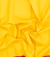Yellow Handloom Korvai Kanchipuram Silk Saree With Crimson Border-KA15326