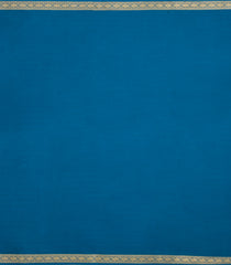 Turquoise Woven Mysore Silk Saree With Contrast Zari Border-MS3820