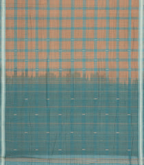 Grey Woven Kadapa Cotton Saree With Checks-KN0712